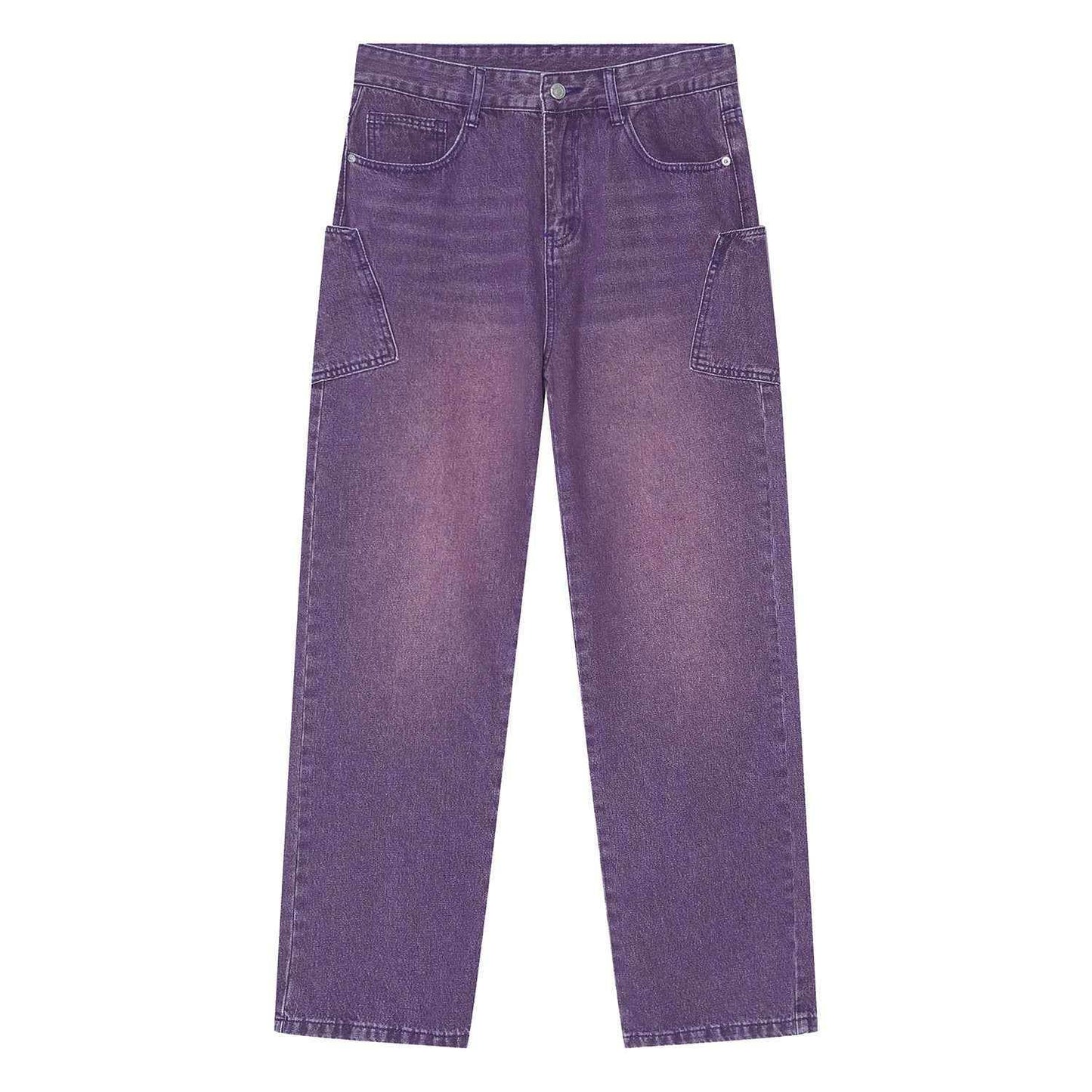 Korean Fashion Type Loose Straight Jeans For Men And Women MuddyStock