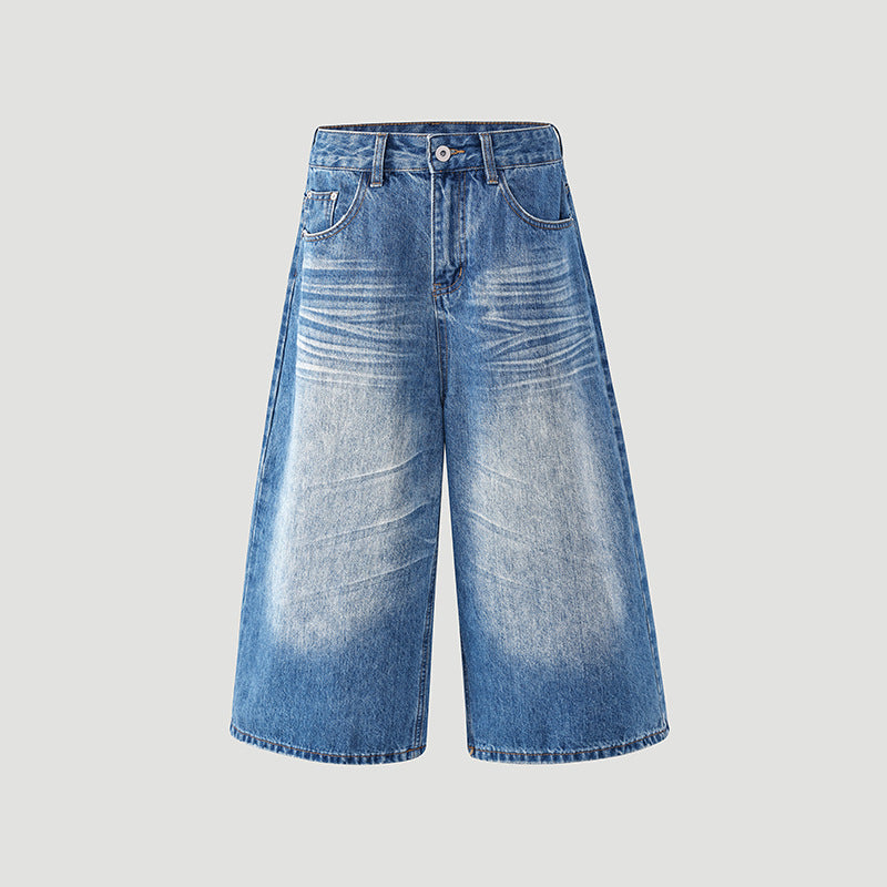 Loose Wide-Leg Mid-Length Crop Pants For Women | MuddyStock Originals