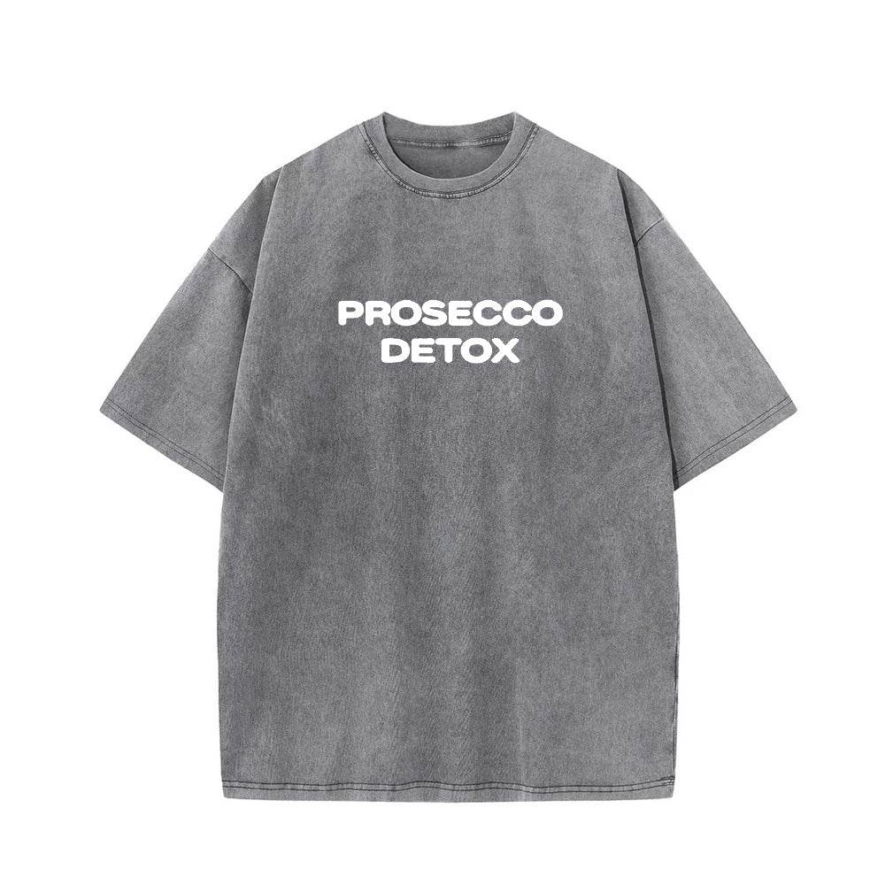 Style Letter Print Short Sleeve T-Shirt For Men And Women | MuddyStock Originals Gray + White Text MuddyStock