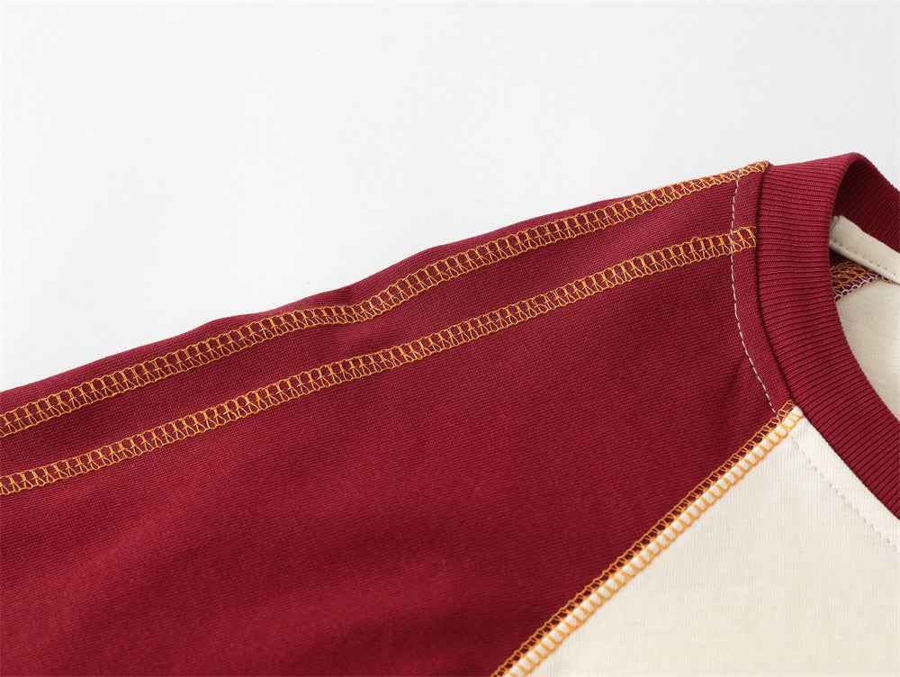 Men's Color Matching Sports Loose Top