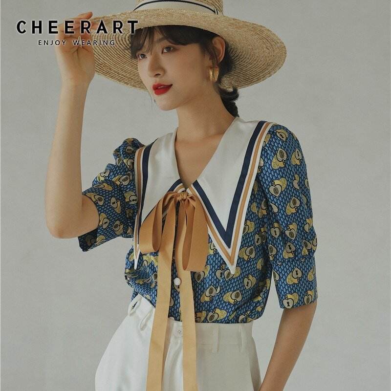 Blue short sleeve top MuddyStock