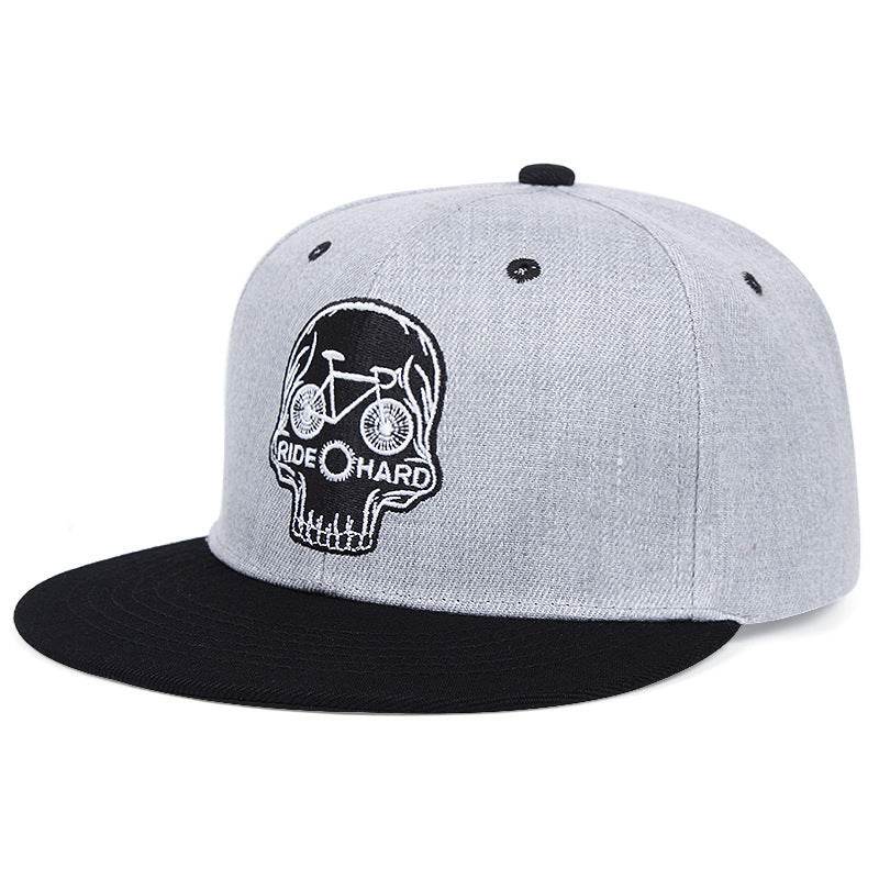 Skull Embroidery Baseball Cap Men's And Women's Embroidery MuddyStock