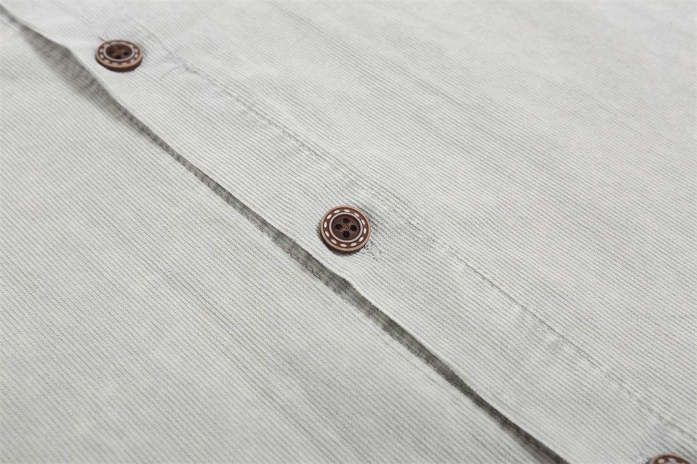 Letter Pocket Embroidered Casual Shirt For Men MuddyStock