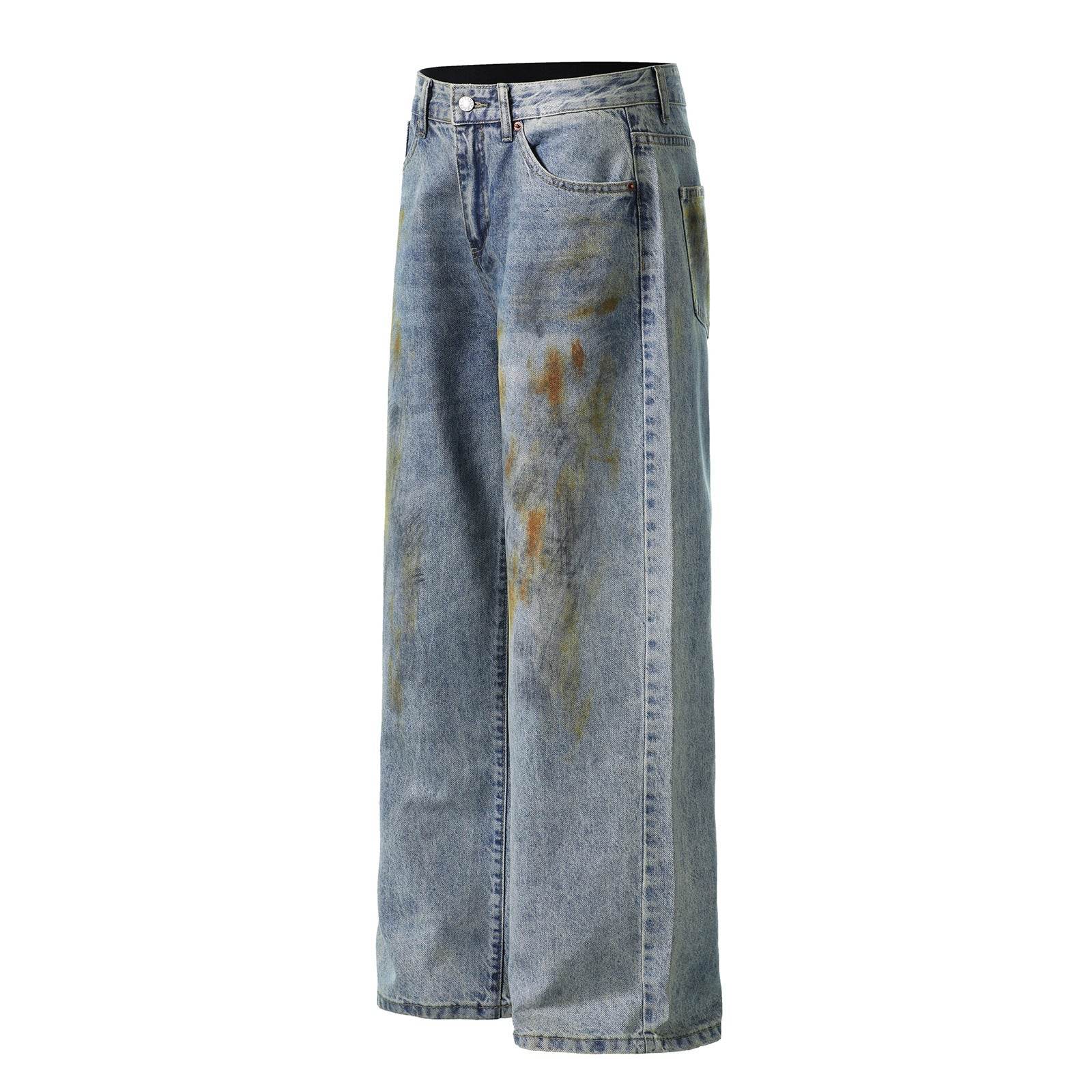 Streetwear Washed Distressed Denim Jeans For Men And Women | MuddyStock Originals MuddyStock
