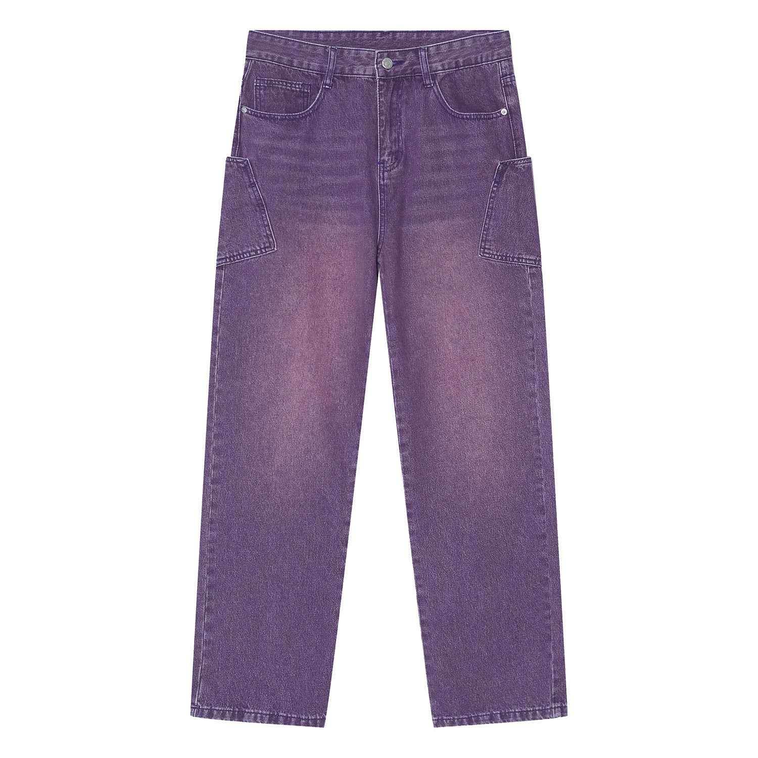 Korean Fashion Type Loose Straight Jeans For Men And Women MuddyStock