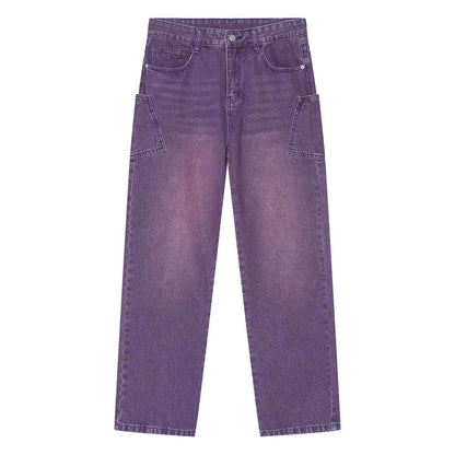 Korean Fashion Type Loose Straight Jeans For Men And Women MuddyStock