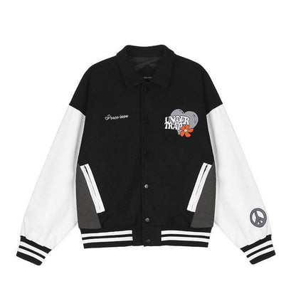 High Street Loose Jacket For Men And Women Black MuddyStock