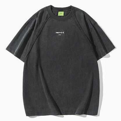 Fashion Personality American Loose Casual Top For Both Men And Women Black MuddyStock