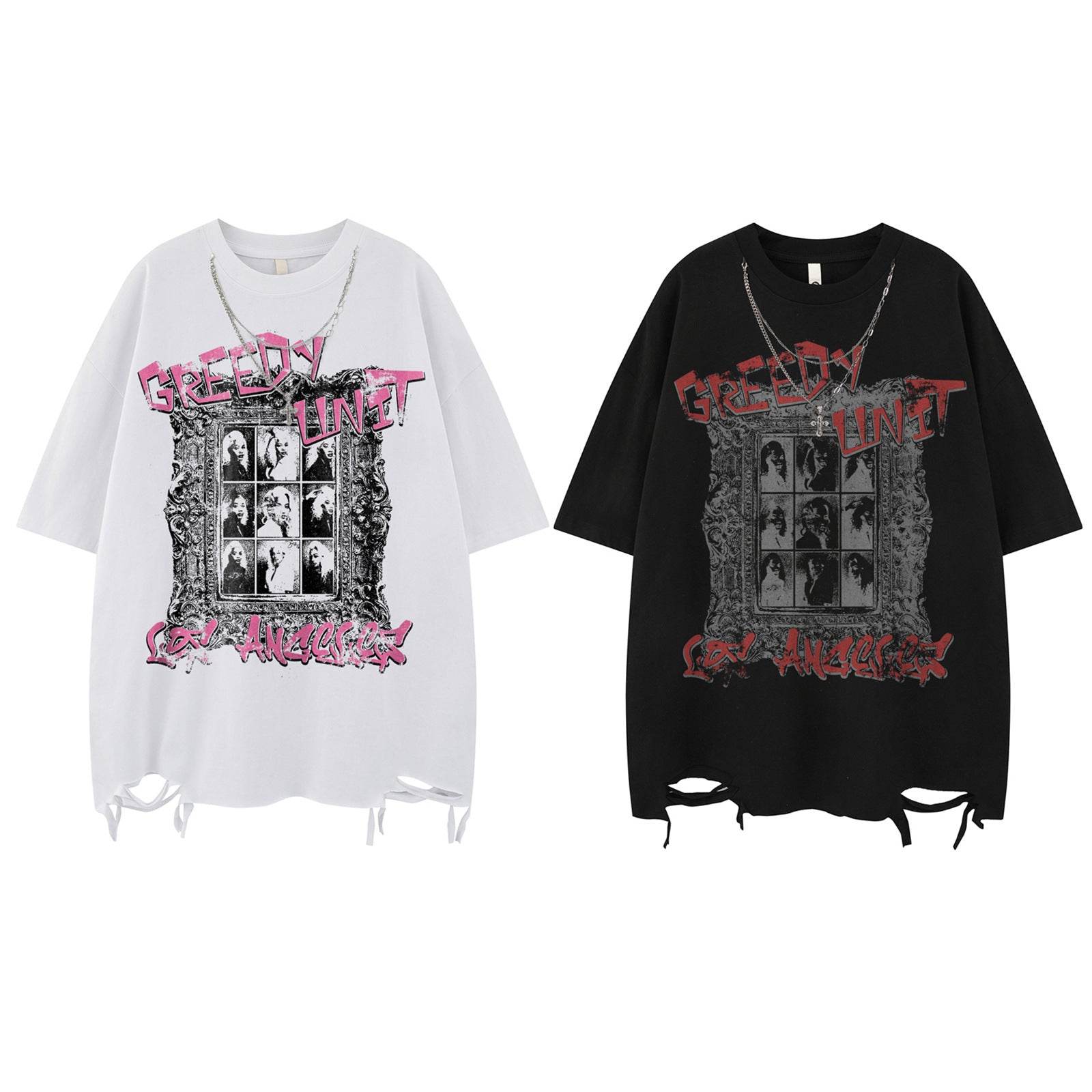 Streetwear Design Necklace Short Sleeve T-Shirt For Men | MuddyStock Originals MuddyStock