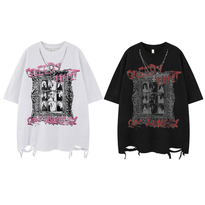 Streetwear Design Necklace Short Sleeve T-Shirt For Men | MuddyStock Originals MuddyStock