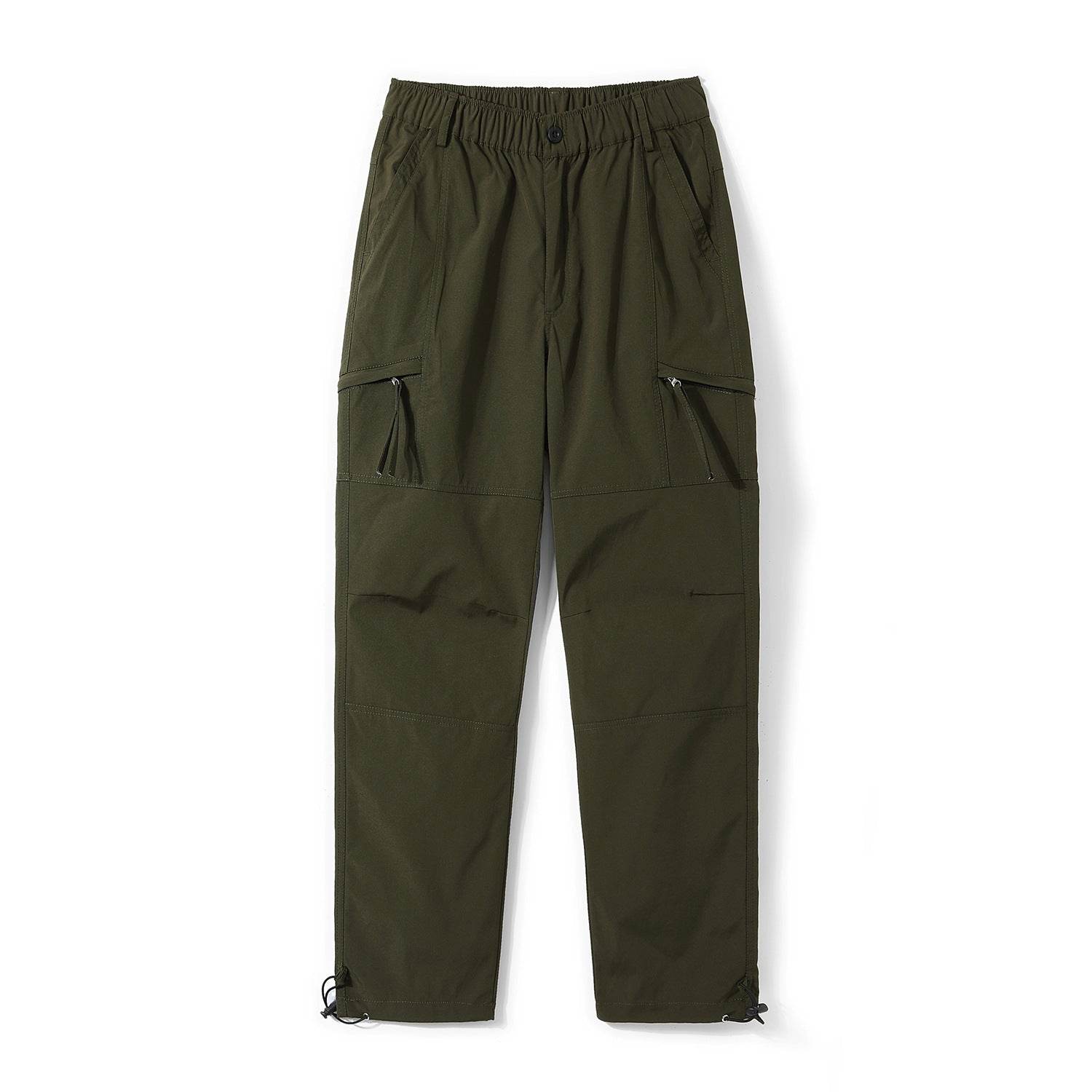 American Mechanical Style Solid Color Workwear Pants Men Army Green MuddyStock
