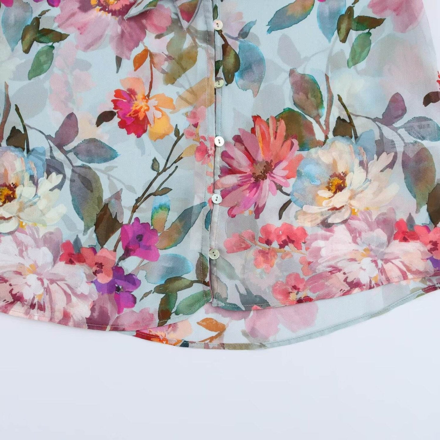 Bow embellished floral print long sleeved top for women | MuddyStock Originals MuddyStock