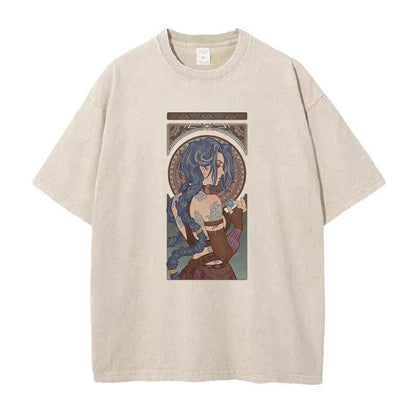 Cotton Washed Vintage Short Sleeve T-shirt For Men And Women| MuddyStock Originals khaki MuddyStock
