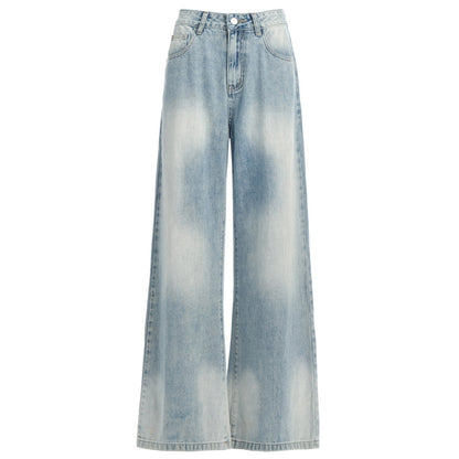 Wide-Leg Loose Drape Straight Jeans For Women | MuddyStock Originals