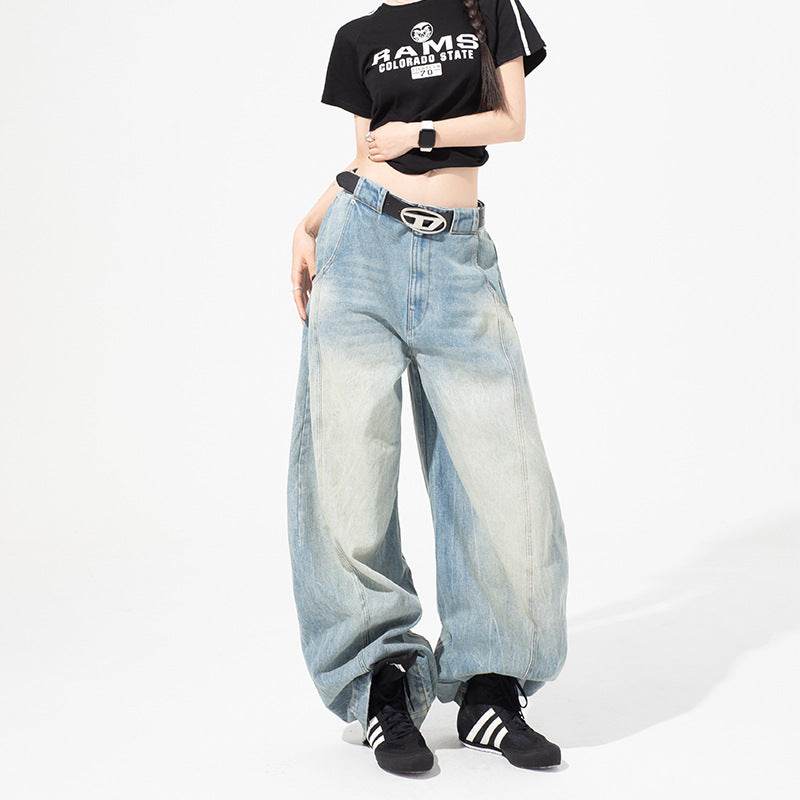 Retro Loose Denim Pants For Women | MuddyStock Originals MuddyStock