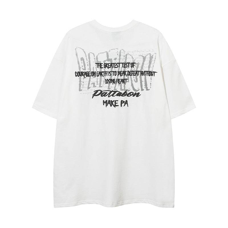 Streetwear Bubble Letter Print Short Sleeve T-Shirt for Women | MuddyStock Originals MuddyStock