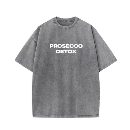 Style Letter Print Short Sleeve T-Shirt For Men And Women | MuddyStock Originals Gray + White Text MuddyStock