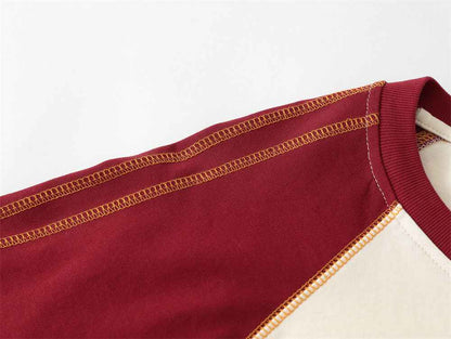 Men's Color Matching Sports Loose Top