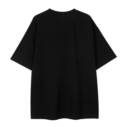 Fashion Cross Printed T-shirt Short Sleeve Men MuddyStock