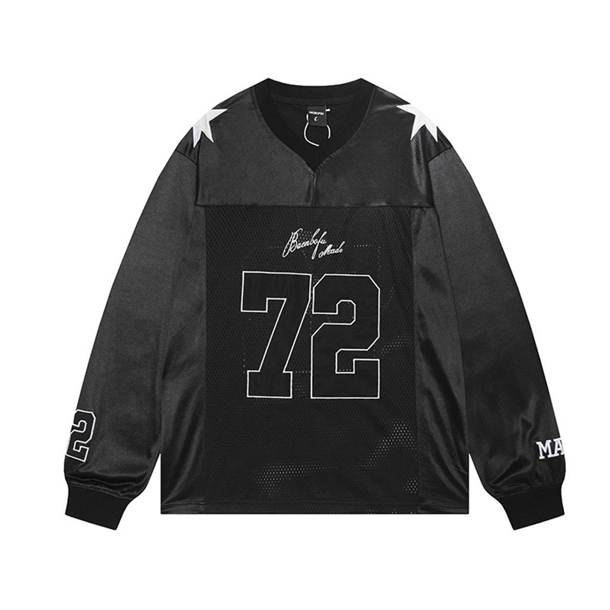 Loose hip hop sports T-shirt long sleeved for men and women | MuddyStock Originals Black MuddyStock