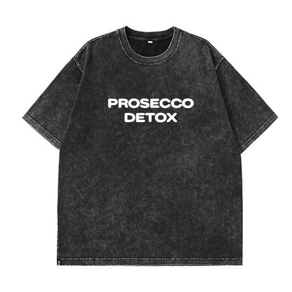 Style Letter Print Short Sleeve T-Shirt For Men And Women | MuddyStock Originals Black + White Text MuddyStock