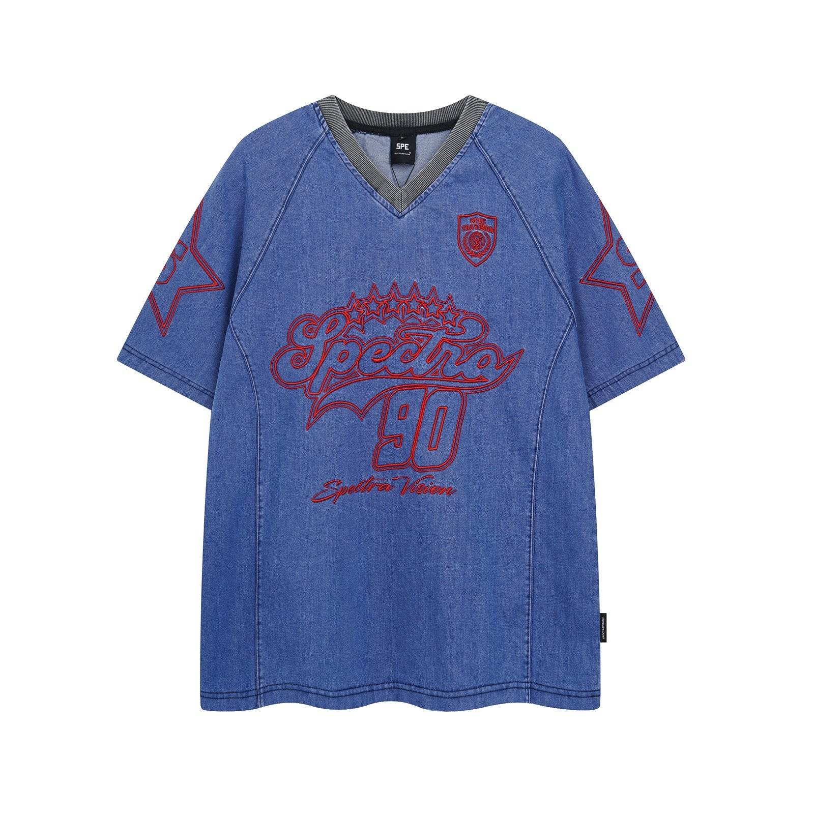 Washed Loose Short Sleeve T-Shirt for Men and Women | MuddyStock Originals Blue MuddyStock
