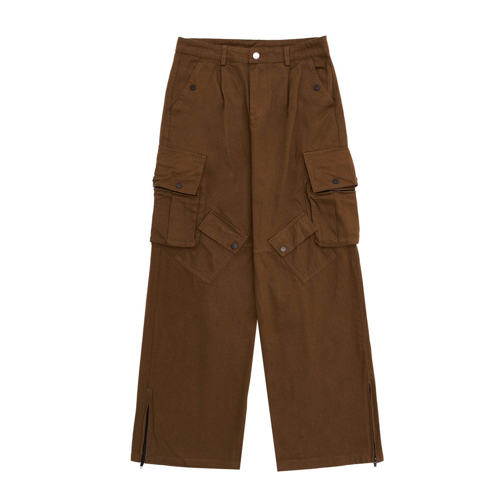 Wide Leg Autumn New Style Overalls For Women Brown MuddyStock