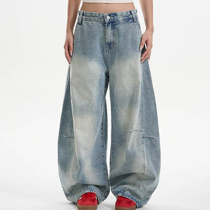 Washed Distressed Machete Jeans For Women MuddyStock