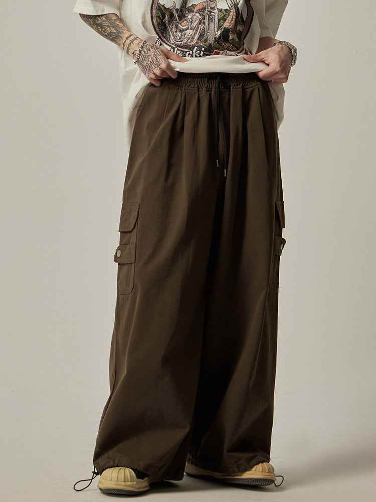 Men's Trendy Design All-match Loose Straight Wide-leg Pants MuddyStock