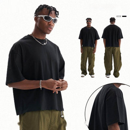 Popular Heavy Cotton Men's Short-sleeved T-shirt MuddyStock