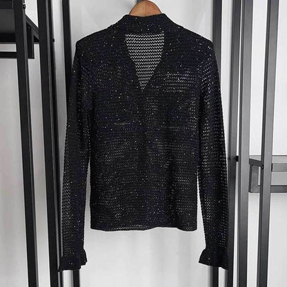 Women's sequin knitted sweater long sleeves | MuddyStock Originals MuddyStock