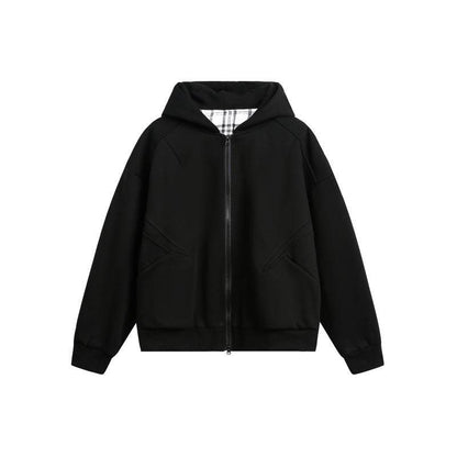 Streetwear Loose Hooded Sweatshirt For Men And Women | MuddyStock Originals Black MuddyStock