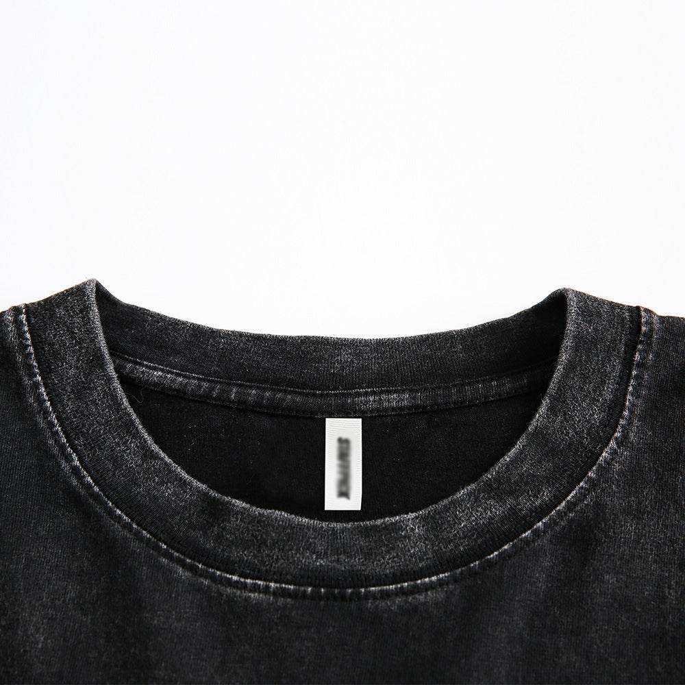 Fashion Flower Letter Print Short-sleeve For Men And Women MuddyStock