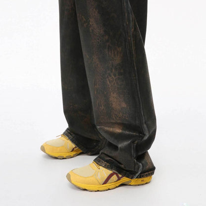 Waste Soil Wind Reverse Pocket Personality Jeans MuddyStock