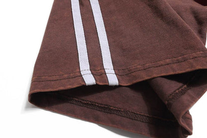 Retro Short Sleeve Loose Polo Shirt Men's Letters MuddyStock