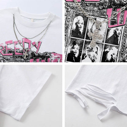 Streetwear Design Necklace Short Sleeve T-Shirt For Men | MuddyStock Originals MuddyStock