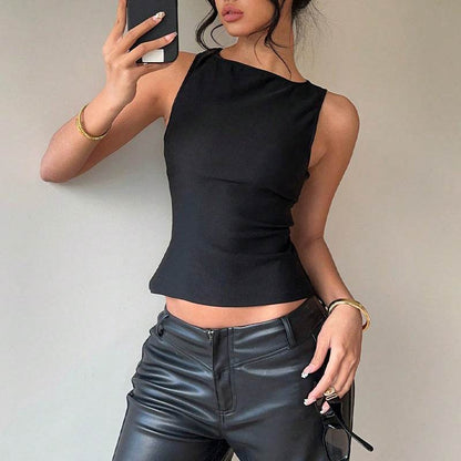 Small vest elastic sleeveless slim fit top for women | MuddyStock Originals MuddyStock
