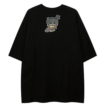 Cartoon Loose Half Sleeve Streetwear Short Sleeve T-Shirt For Men | MuddyStock Originals MuddyStock