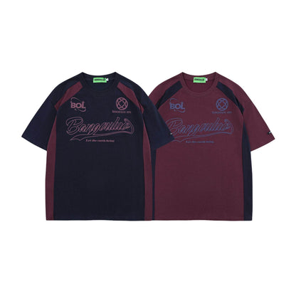 Short sleeved motorcycle style loose hip hop sports T-shirt for men and women | MuddyStock Originals MuddyStock