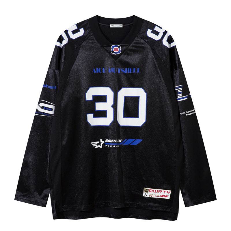 Long Sleeve Trendy Sports Jersey For Men And Women | MuddyStock Originals Black MuddyStock
