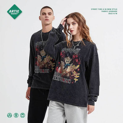 Anime Spell Digital Printed Long sleeved T-shirt For Men And Women | MuddyStock Originals MuddyStock