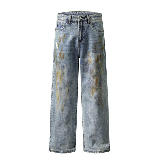 Streetwear Washed Distressed Denim Jeans For Men And Women | MuddyStock Originals MuddyStock