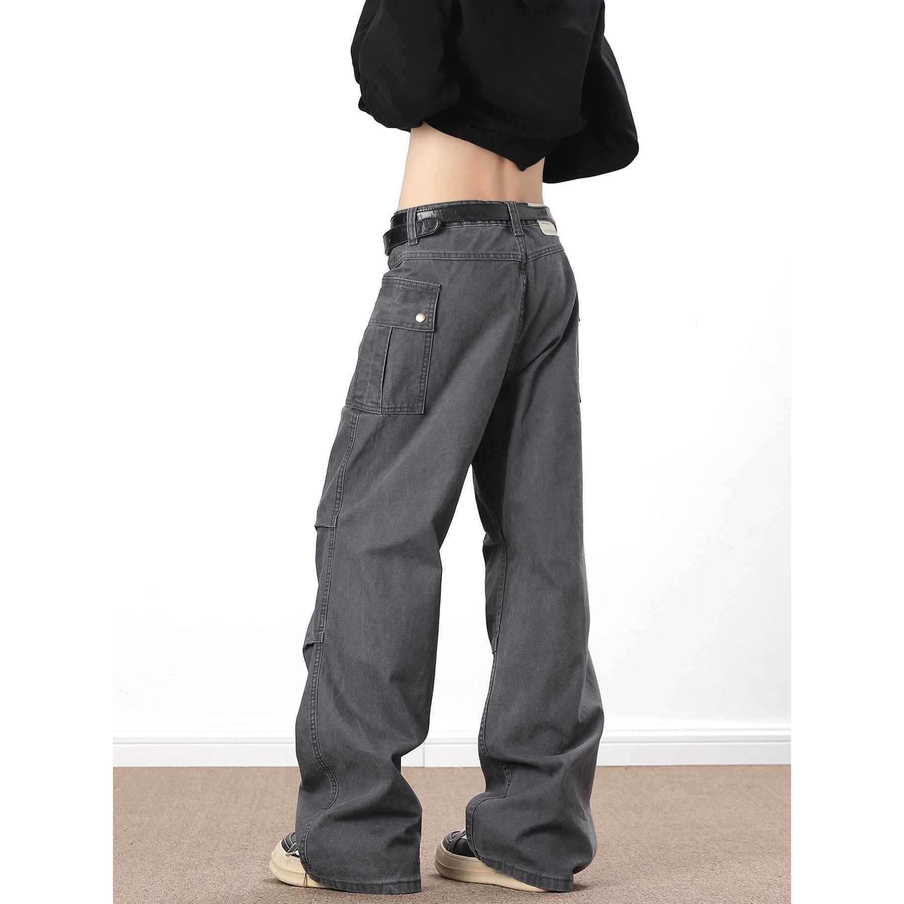 American High Street Washed Distressed Overalls MuddyStock