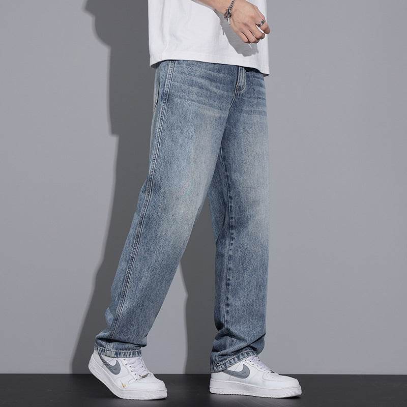 Men's Loose Casual Anti-wrinkle Straight Jeans MuddyStock