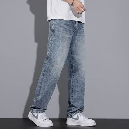 Men's Loose Casual Anti-wrinkle Straight Jeans MuddyStock