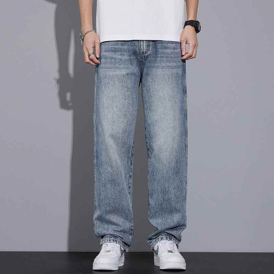 Men's Loose Casual Anti-wrinkle Straight Jeans MuddyStock