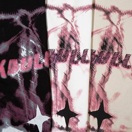 Abstract Graffiti Printing Short Sleeve Women MuddyStock