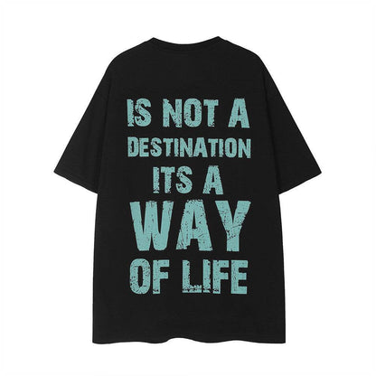 Abstract Portrait Short Sleeve Loose For Men And Women Black MuddyStock
