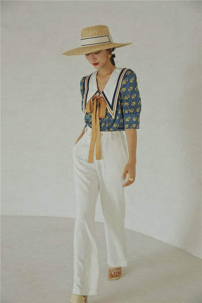 Blue short sleeve top MuddyStock