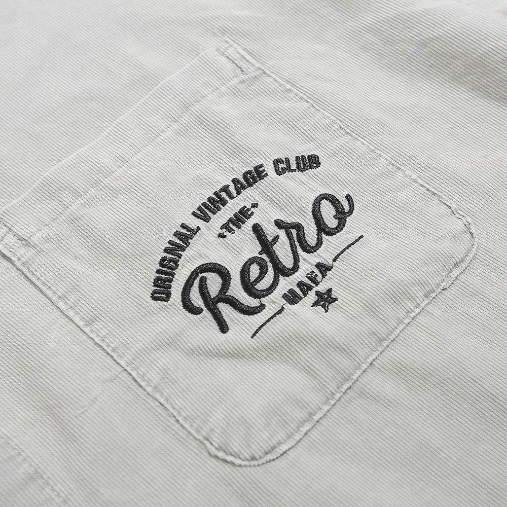 Letter Pocket Embroidered Casual Shirt For Men MuddyStock